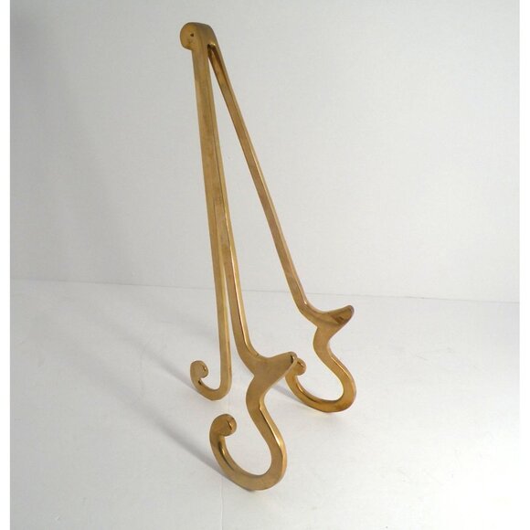 Vintage Brass Easel Stand Holder Ornate Design For Art Books Or Display - Picture 1 of 8